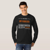 Grappig Cavalier Hondenliefhebber T-shirt - Humor (Voorkant volledig)