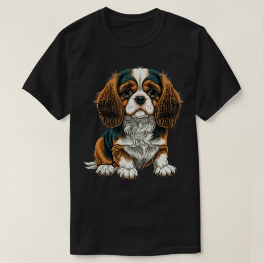 Grappig Cavalier King Charles Spaniel Schattige T-shirt (Design voorkant)