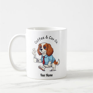 Grappig Cavalier King Charles Zakelijke Pak Koffie Koffiemok