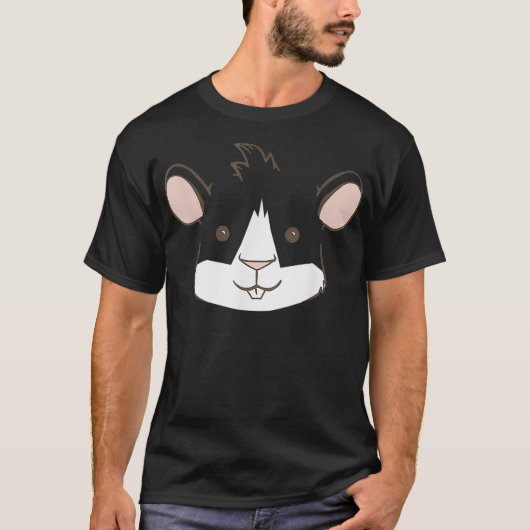 Grappig cavia gezicht harige aardappel t-shirt (Voorkant)