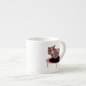 Grappig Cavia Gym Fitness Ontwerp Espresso Kop (Voorkant rechts)