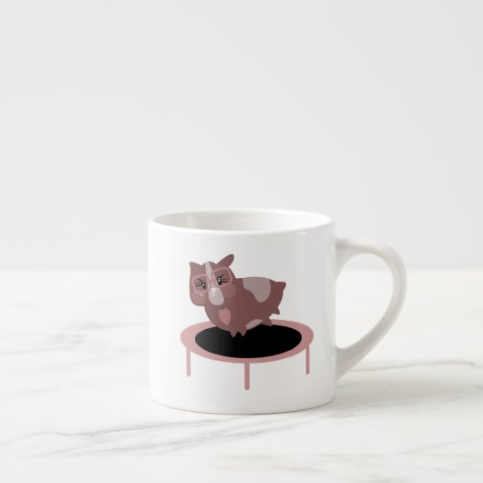 Grappig Cavia Gym Fitness Ontwerp Espresso Kop (Rechts)