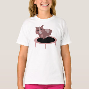 Grappig Cavia Gym Fitness Ontwerp T-shirt