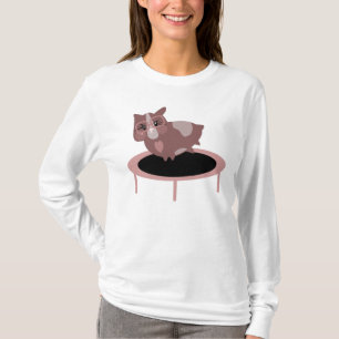 Grappig Cavia Gym Fitness Ontwerp T-shirt