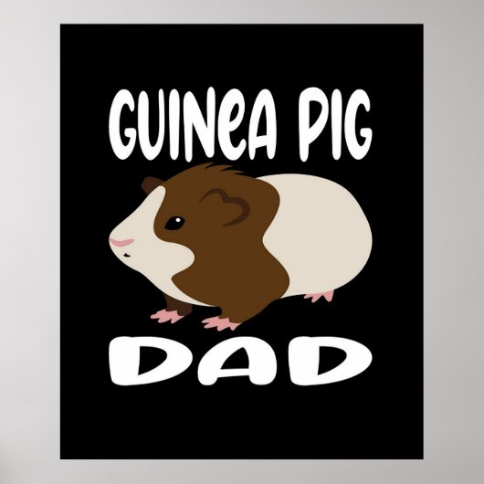 Grappig cavia pap | Schattige huisdier | Cool Pet Poster (Voorkant)