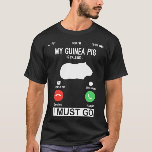 grappig cavia shirt voor kinderen Mijn cavia is C (Voorkant)