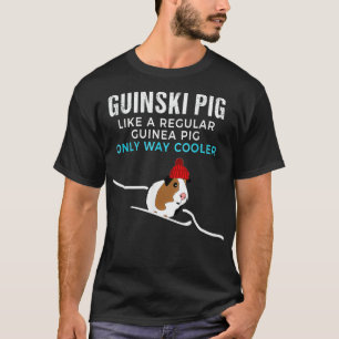 Grappig cavia skiër cavia tshirt cadeau