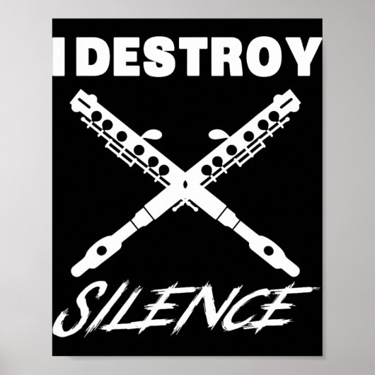Grappig Ccolo T-shirt - I Destroy Silence Nieuwjaa Poster (Voorkant)