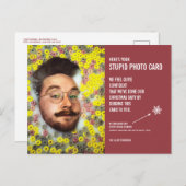 Grappig Cereal Christmas Stupid Photo Card Briefka Briefkaart (Voorkant / Achterkant)