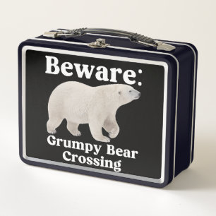 Grappig Chagrijnig Beer Overstekend Wegbord Ontwer