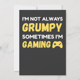 Grappig Chagrijnig Gamer Citaat Ontwerp Kaart