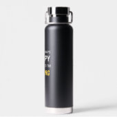 Grappig Chagrijnig Gamer Citaat Ontwerp Waterfles (Achterkant)