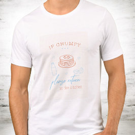 Grappig Chagrijnig Ochtend Ontbijt Pannenkoeken Ca Tri-Blend Shirt