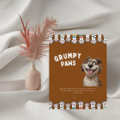 Grappig chagrijnig pootjes Vaderdag Letterhead Briefhoofd