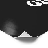 grappig champagnefles openknallen shirt perfect poster (Hoek)