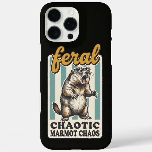 Grappig Chaotische Marmot Chaos Meme Design Case-Mate iPhone Case (Achterkant)