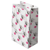 Grappig chaton Low Poly Klein Cadeauzakje (Achterkant Gekanteld)