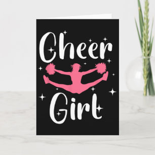 Grappig Cheerleader Design Voor Meisjes Tiener Vro Kaart