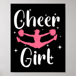 Grappig Cheerleader Ontwerp Voor Meisjes Tiener Vr Poster