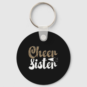 Grappig Cheerleading Luipaard Grafisch Vrouwen Che Sleutelhanger