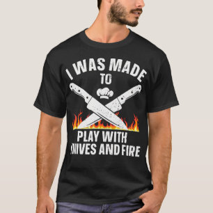 Grappig chef-kok ontwerp voor mannen vrouwen koken t-shirt
