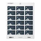 Grappig Chic Feestelijk Lama & Schaap Retouradres Etiket (Full Sheet)