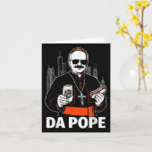 Grappig Chicago Paus Leo XIV Graphic Kaart (Gele Bloem)