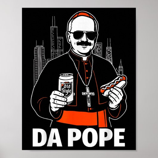 Grappig Chicago Paus Leo XIV Graphic Poster (Voorkant)