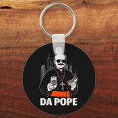 Grappig Chicago Paus Leo XIV Graphic Sleutelhanger (Voorkant)