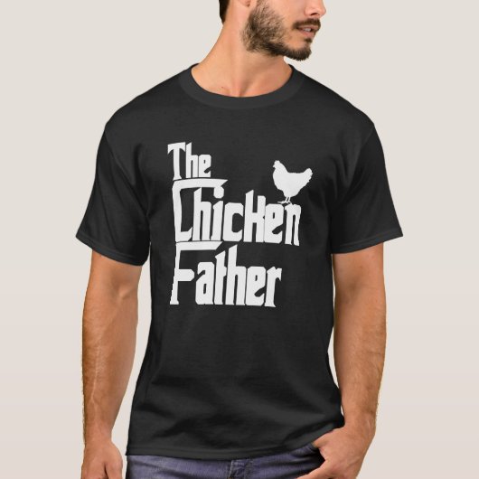 Grappig Chicken Father T-shirt (Voorkant)