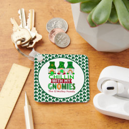 Grappig Chillen met Mijn Gnomies St Patricks Day Sleutelhanger