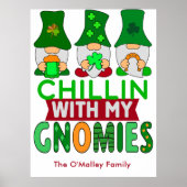 Grappig Chillen met Mijn Kabouters St. Patrick's D Poster (Voorkant)
