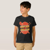 Grappig Chillin en Grillin Vlees Brisket BB T-shirt (Voorkant volledig)