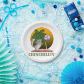 Grappig Chinchilla Chinchillin' Papieren Bordje (Feest)