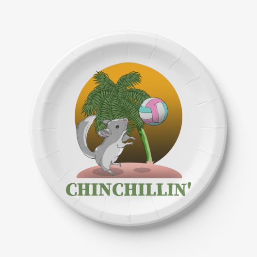 Grappig Chinchilla Chinchillin' Papieren Bordje (Voorkant)