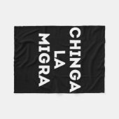 Grappig Chinga La Migra Mexicaanse grenspatrouille Fleece Deken (Voorkant (Horizontaal))