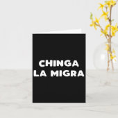 Grappig Chinga La Migra Mexicaanse grenspatrouille Kaart (Gele Bloem)