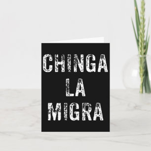 Grappig Chinga La Migra Mexicaanse grenspatrouille Kaart