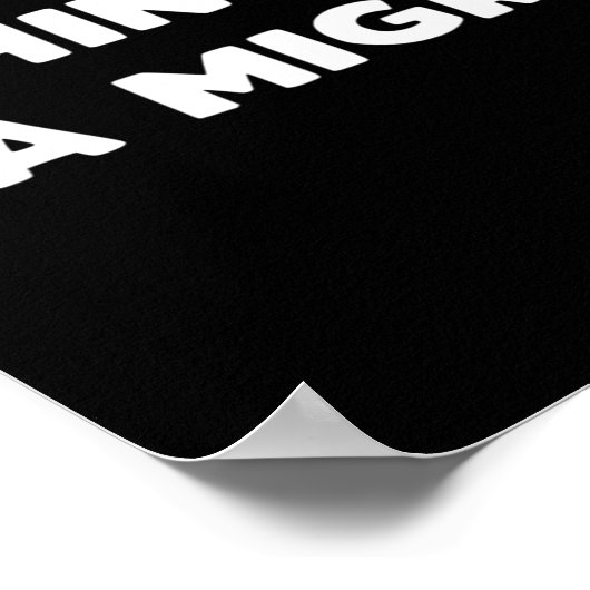 Grappig Chinga La Migra Mexicaanse grenspatrouille Poster (Hoek)