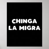Grappig Chinga La Migra Mexicaanse grenspatrouille Poster (Voorkant)