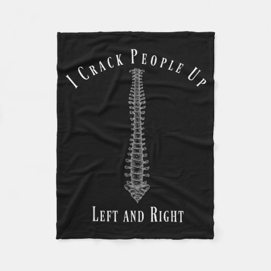 Grappig Chiropractor Beroep Cadeau T-shirt Fleece Deken (Voorkant)