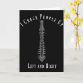 Grappig Chiropractor Beroep Cadeau T-shirt Kaart (Gele Bloem)