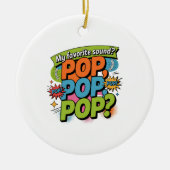 Grappig Chiropractor Pop Geluidsgeschenk Keramisch Ornament (Voorkant)