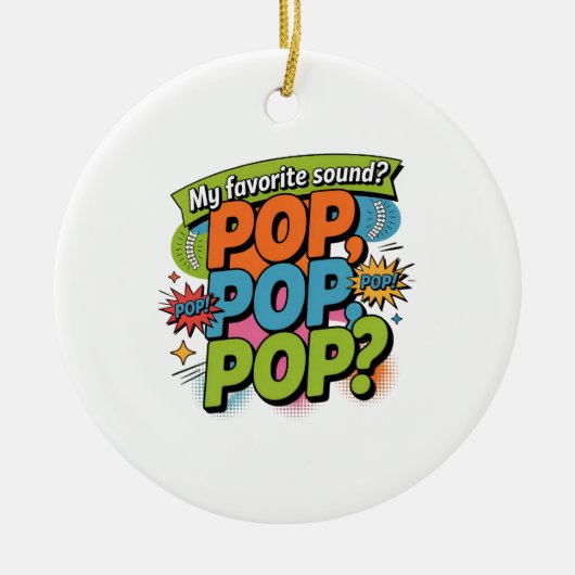 Grappig Chiropractor Pop Geluidsgeschenk Keramisch Ornament (Voorkant)