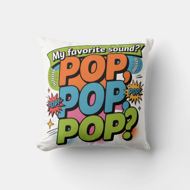 Grappig Chiropractor Pop Geluidsgeschenk Kussen (Voorkant)