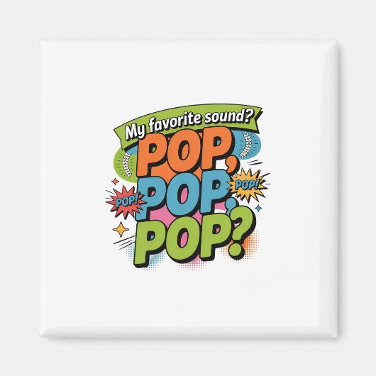 Grappig Chiropractor Pop Geluidsgeschenk Magneet (Voorkant)
