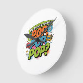 Grappig Chiropractor Pop Geluidsgeschenk Ronde Klok (Hoek)