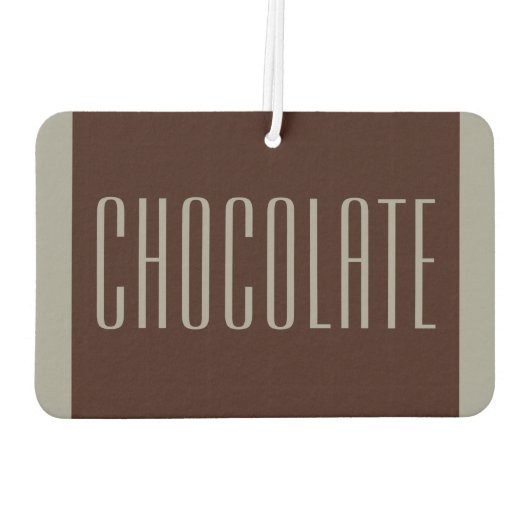 Grappig Chocoholic Luchtverfrisser Gift (Achterkant)