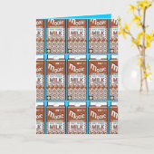 Grappig Chocolademelk Verjaardag Kaart Gift (Gele Bloem)