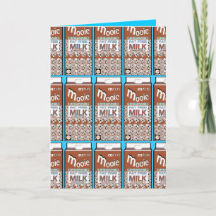 Grappig Chocolademelk Verjaardag Kaart Gift